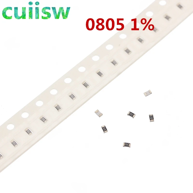 100 шт. 1% 0805 SMD резистор 0R ~ 10 м 1/8 Вт 0 1 150 220 330 Ом к 2 К 1R 10R 100R 150R 220R 330R м|Резисторы| |
