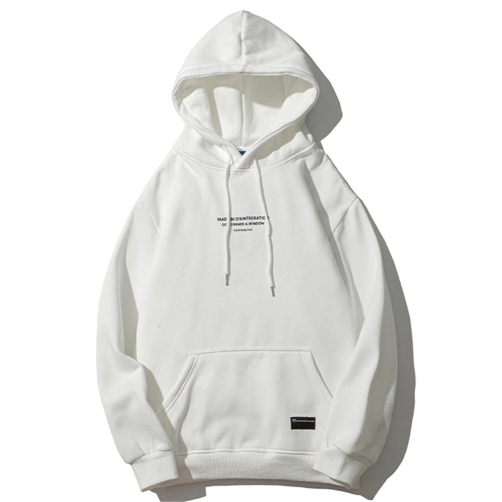 Mens 2020 Hip Hop Streetwear Harajuku Pullover Angel God Printed Hoodie Pocket Cotton Fleece Grey Hooded Sweatshirt | Мужская одежда