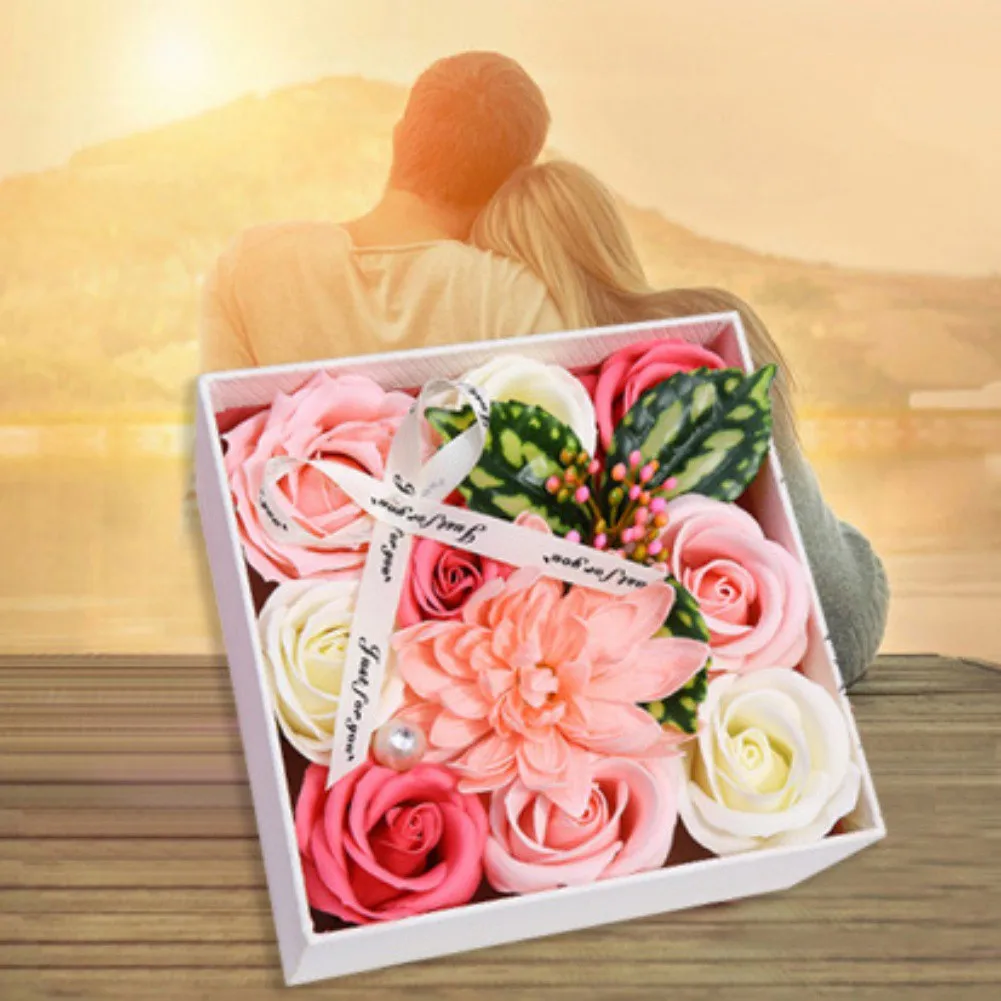 

Rose Bath Body Flower Floral Soap Scented Rose Flower Never Withered Essential Holding Flowers Wedding Valentine's Day Gift