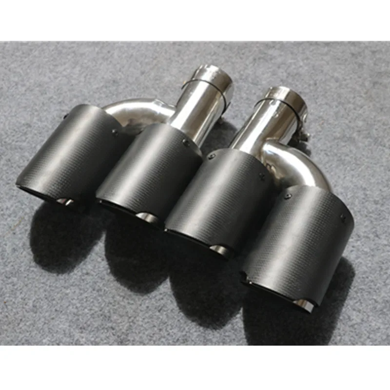 1 пара(левая+ правая) ''H'' Тип Dual Auto akrapovic выхлопная Насадка+ Углеродные выхлопные трубы универсальный глушитель