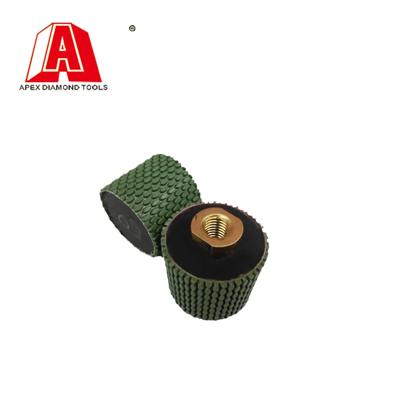 

Wet Diamond Polishing Drum Wheels 55mm Resin Drum Wheel for Granite Marble Concrete Undermount Sink Countertop