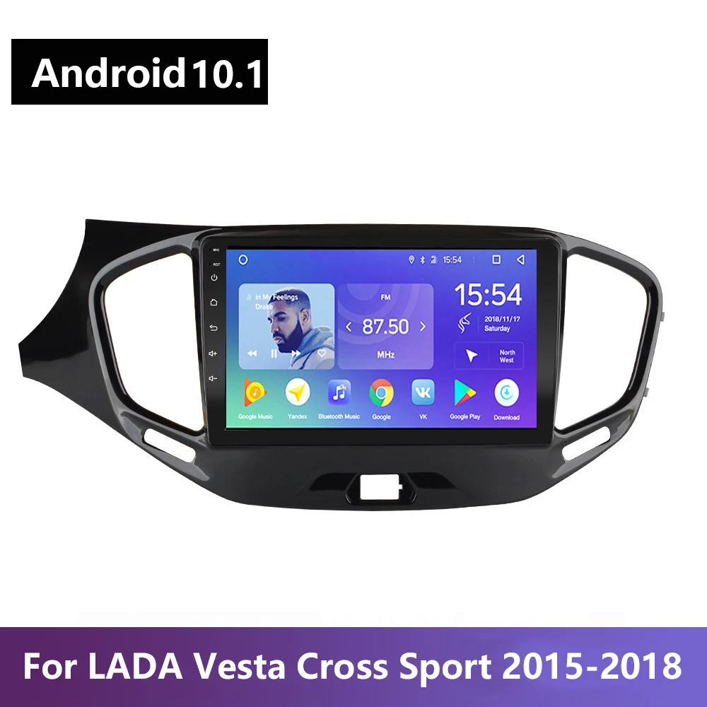 Автомагнитола на Android 10 1 мультимедийный MP5 плеер с GPS навигацией для LADA Vesta Cross Sport