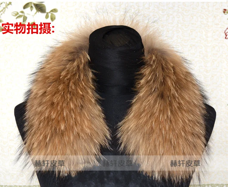 Зима 100% натуральный мех енота воротник и женские шарфы элегантное пальто свитер