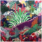 Новинка 100% шелковый шарф женские Большие шали секретный сад квадратная бандана роскошный платок хиджаб шарф женские шарфы 130 см