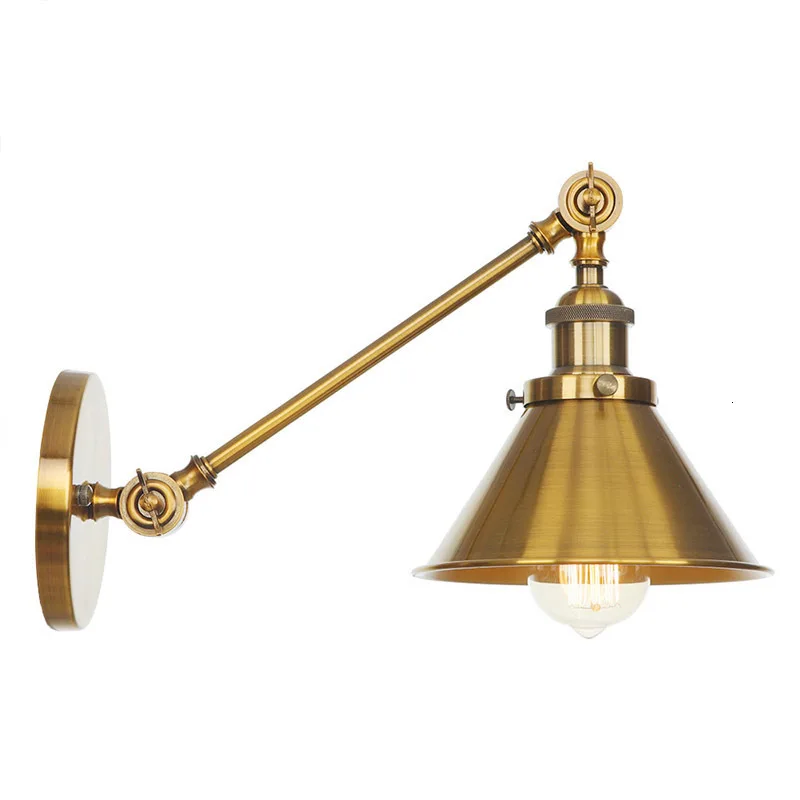 Античная Американский стране руку настенный светильник Промышленный Винтаж