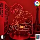 Аниме-Фигурка атака на Титанов 4 арлерт, ночник для спальни, украшение, детский подарок на день рождения, 3d светильник Shingeki No Kyojin