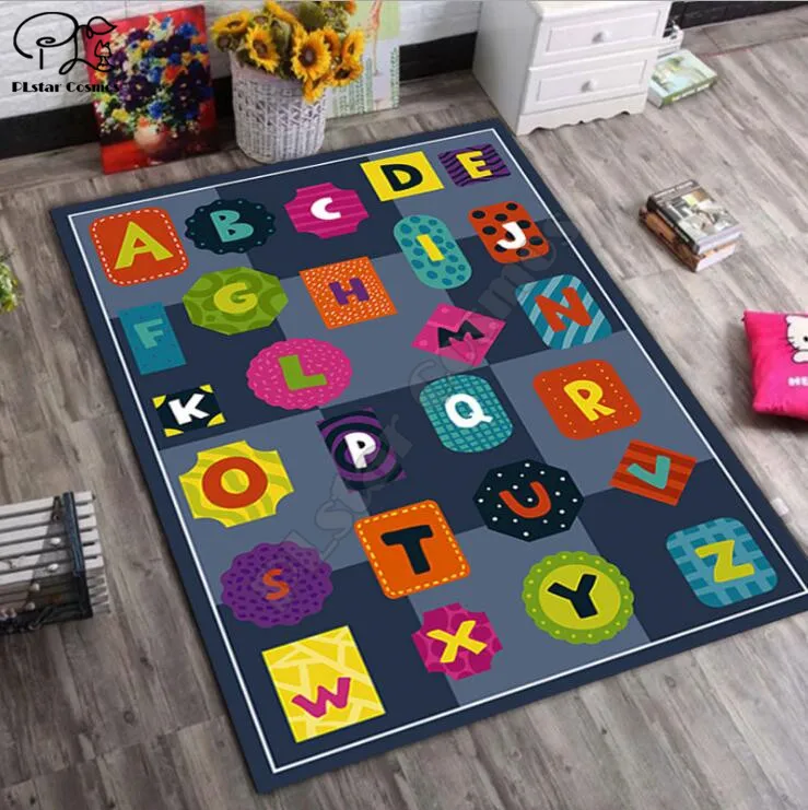 

Children games carpet Square Anti-Skid Area Floor Mat 3D Rug Non-slip Mat Dining Room Living Room Soft Bedroom Carpet style-03