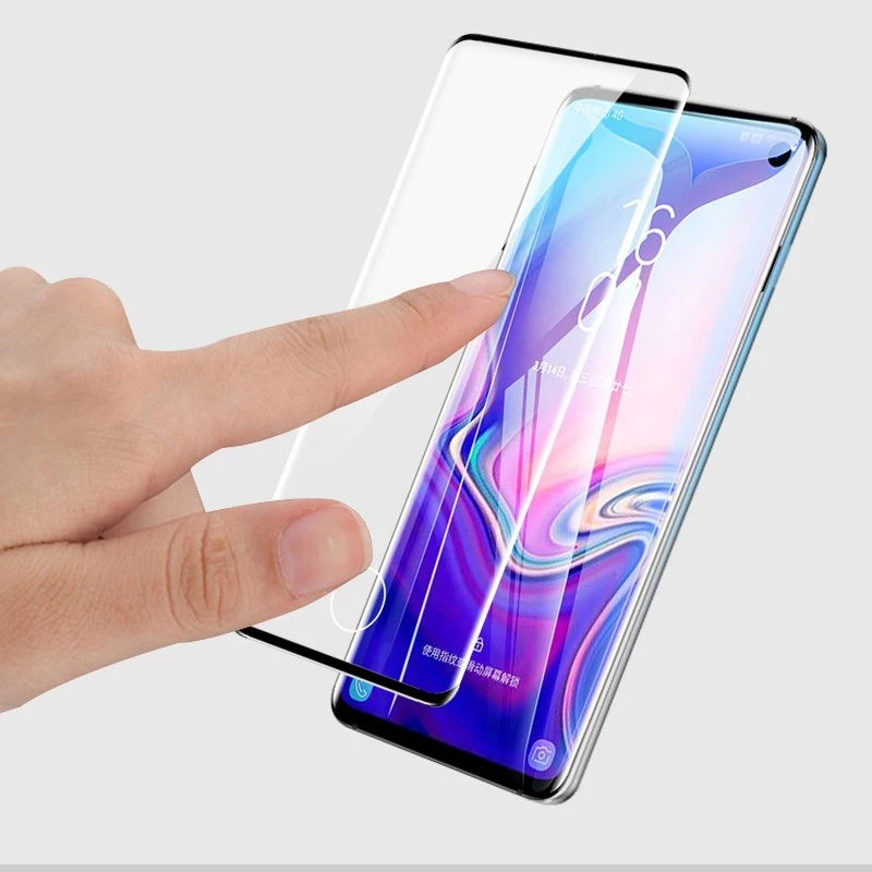 5D полное изогнутое Защитное стекло для samsung S10 plus защита для объектива камеры на экран для samsung note 10 pro закаленная пленка s 10