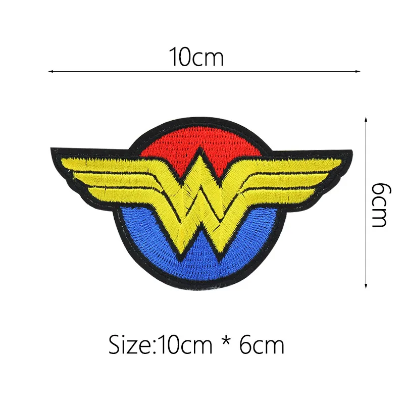 Мультфильм Wonder Woman heros патч вышитые железные патчи для одежды DIY детские наклейки для одежды значки оптом