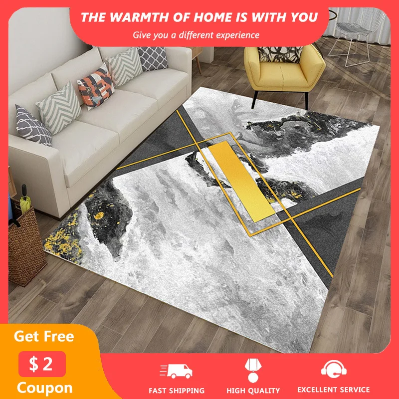 

Geometric Print Large Area Rugs Palor Balcony Floor Bedroom Rug Non-slip Washable Soft Carpets for living room Decoration tapis