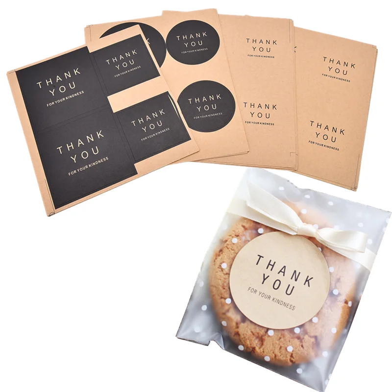 16 шт крафт-печать этикетка наклейка спасибо клейкая s вечерние Подарочный пакет