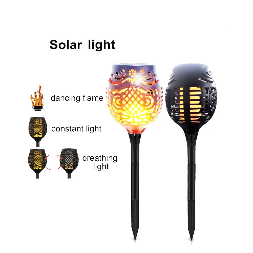 Solar 96LED Lawn Dancing flame Torch Lights radar 3 working mode NEW LED Flame Flicke torch Landscape Garden Lamp L | Лампы и