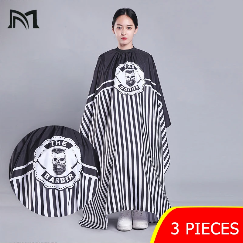 3pcs Hairdresser Capes Salon Barber Cutting Hair Waterproof Cloth Gown Cape Dresser Wraps D3 | Красота и здоровье