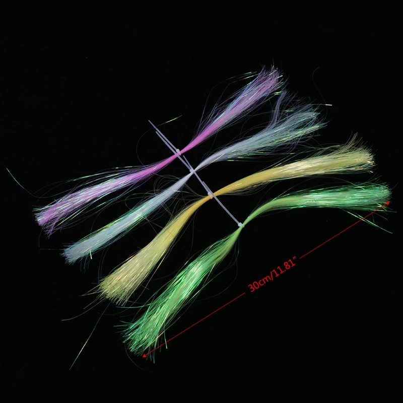 1 сумка для завязывания мушек рыболовная приманка 4 цвета светящаяся гирлянда 30