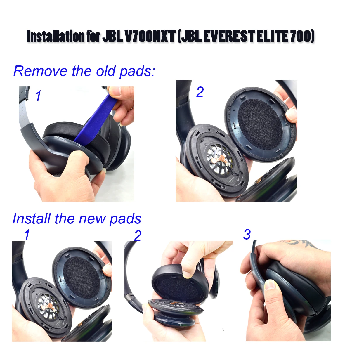 Сменные амбушюры для наушников JBL V700BT (JBL EVEREST 700) и V700NXT ELITE