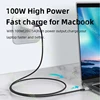 USB Type C to USB C 3.1 Gen2 10Gbps Cable PD 100W 5A QC4.0 3.0 Fast Charging Cable For MacBook 4k 60Hz Type C Video Cable 1/2/3M 4