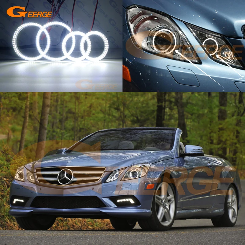Для Mercedes Benz E Class C207 A207 2009 2012 xenon HD ультра яркий SMD светодиодный ангельские глазки
