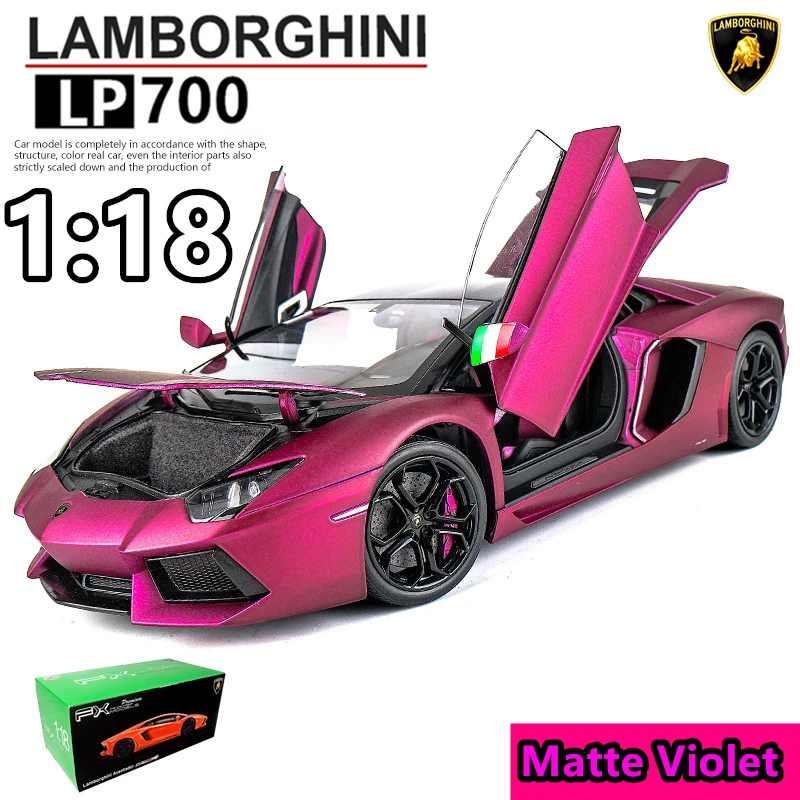 LP700 Welly 1:18 Lamborghini LP700 сплав модель автомобиля Моделирование Украшение автомобиля коллекция подарок игрушка Литье модель игрушка для мальчиков - Цвет: LP700