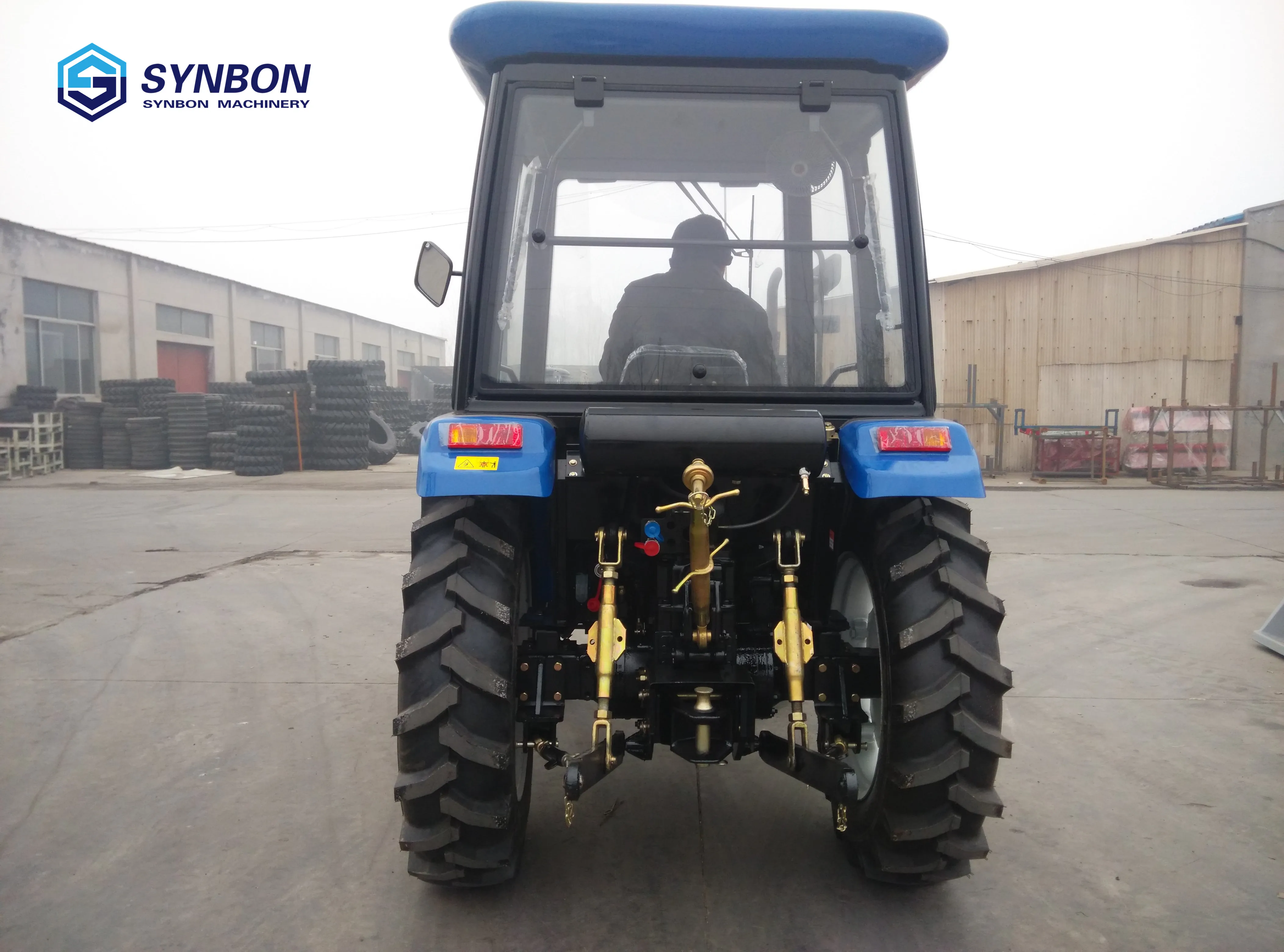 SYNBON new 75HP 4 колесный драйвер гидравлический сельскохозяйственный трактор