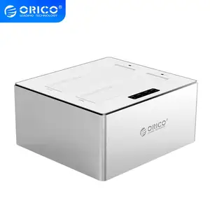 ORICO 3,5 дюйма USB3.0 корпус жесткого диска с двумя отсеками HDD корпус Sata док-станция для жесткого диска Поддержка 5 Гбитс 32 ТБ Емкость