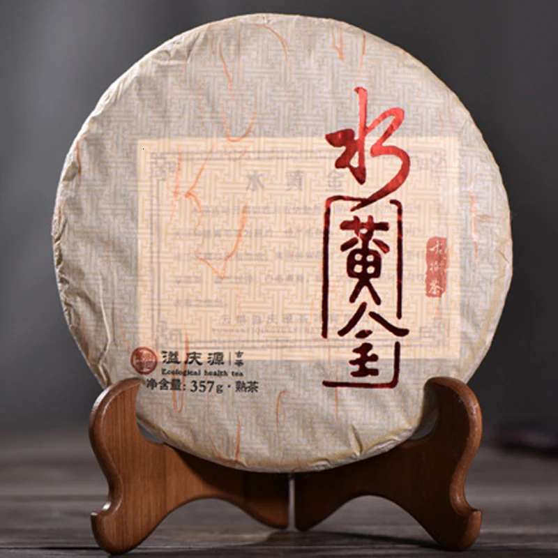357 г Китайский Юньнань водяной золотой бутон старый спелый чай пуэр А + для