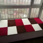 10 шт.лот домашний сшитый напольный коврик замшевый ковер для спальни милый полный магазин Eva пенопластовый коврик пазл Балконный эркерный коврик F816