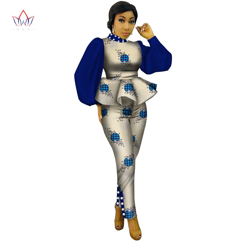 Новый стиль комплект из 2 предметов женский укороченный топ с оборками и штаны