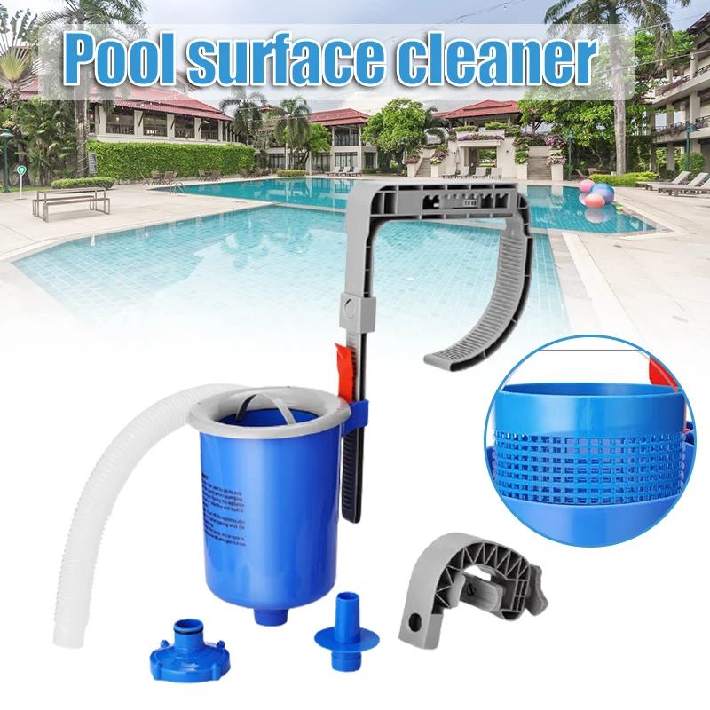 

Swimming Pool Skimmer Wall-Mounted Automatic Pool Surface Cleaner Corrosion-resistant with Adjustable Stand TB Sale