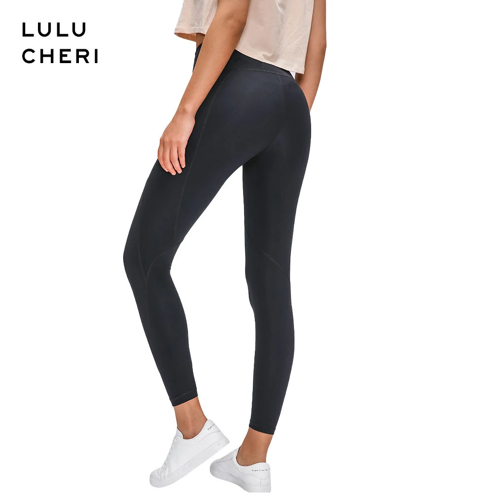 Женские штаны для йоги с высокой талией однотонные Лоскутные эластичные