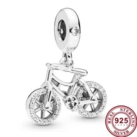 100 925 sterling silver charm gorgeous bicycle pendant fit pandora women bracelet necklace diy jewelry