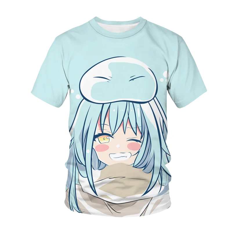 

That Time I Got Reincarnated as a Slime 3D Print T-Shirt Anime Tensei Shitara Slime Datta Ken Men Women T Shirt Trendy Tees Tops