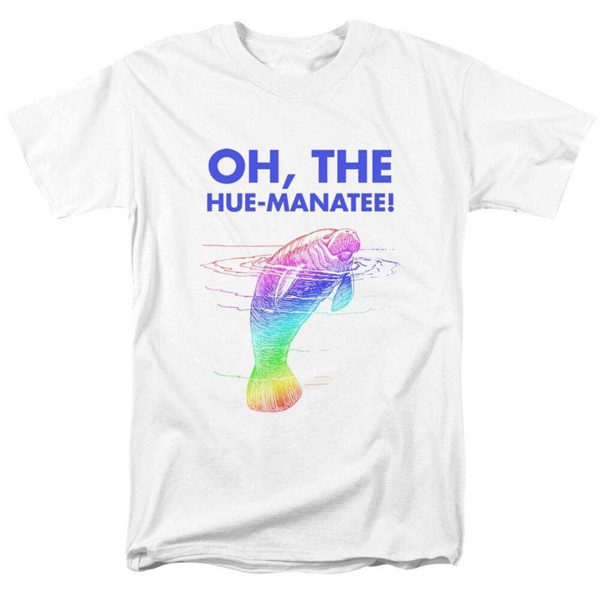 О оттенок Manatee! Юмористическая взрослая футболка все размеры s свободный размер