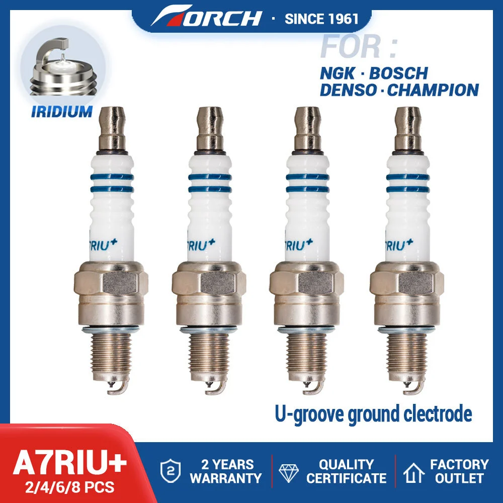 

4pcs/lot Motorcycle Iridium Spark Plug A7RIU A7RIU+ for GY6 50cc-150cc CR7HIX CR7HSA C7HSA A7RTC A7TC UF22 CR6HSA C5HSA C6HSA