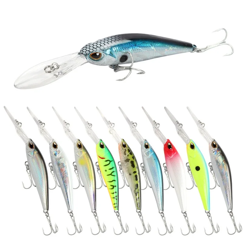 3D глаза Crankbai Minnow приманки для ловли рыбы 6 см/6 г Рыбная приманка вобблер