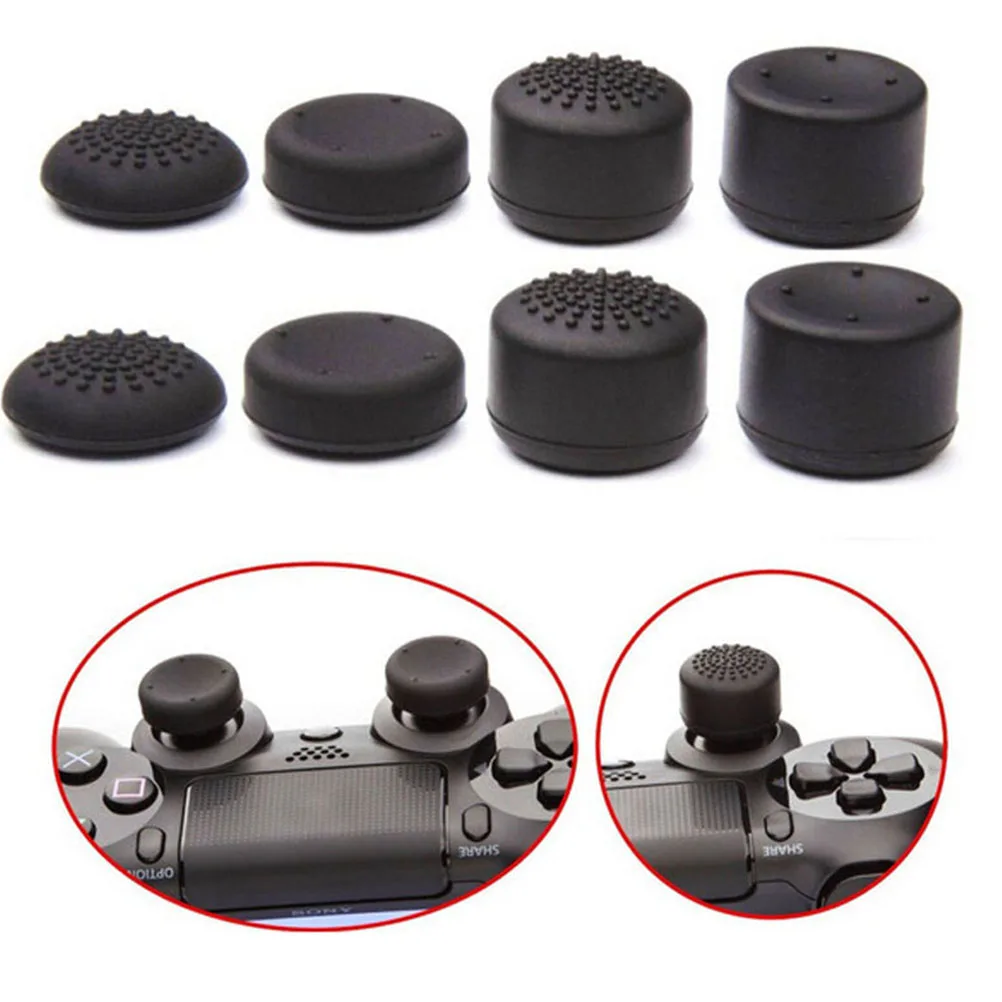 Фото Чехол для контроллера Sony Playstation PS4 для Xbox 360/ONE/PS3 JETTING, новинка, 8 шт. силиконовых колпачков для джойстика №2