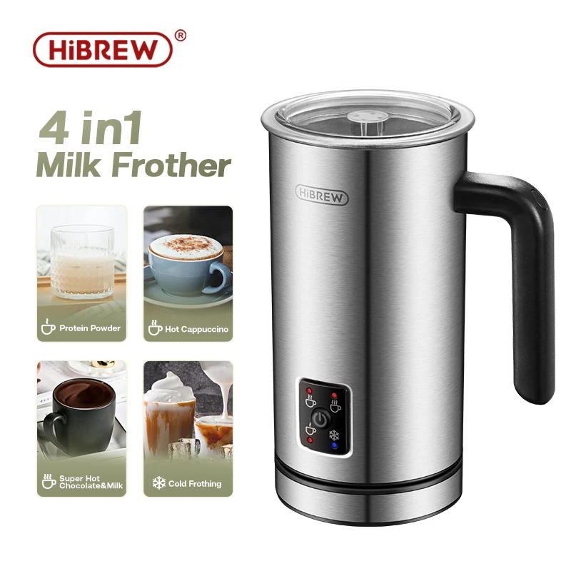 Espuma de Espuma de Leite Aquecedor de Leite Proteína em pó 4 em 1 Hibrew Totalmente Automático Frio Quente Latte Cappuccino Chocolate m3 –