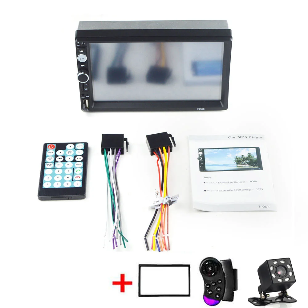 J-Frame Control IR C Aupart Авторадио центральный мультимедийный 2 Din Автомобильный Радио HD " сенсорный экран Аудио Bluetooth AUX TF камера заднего вида MP5 киноплеер - Цвет: J-Frame Control IR C