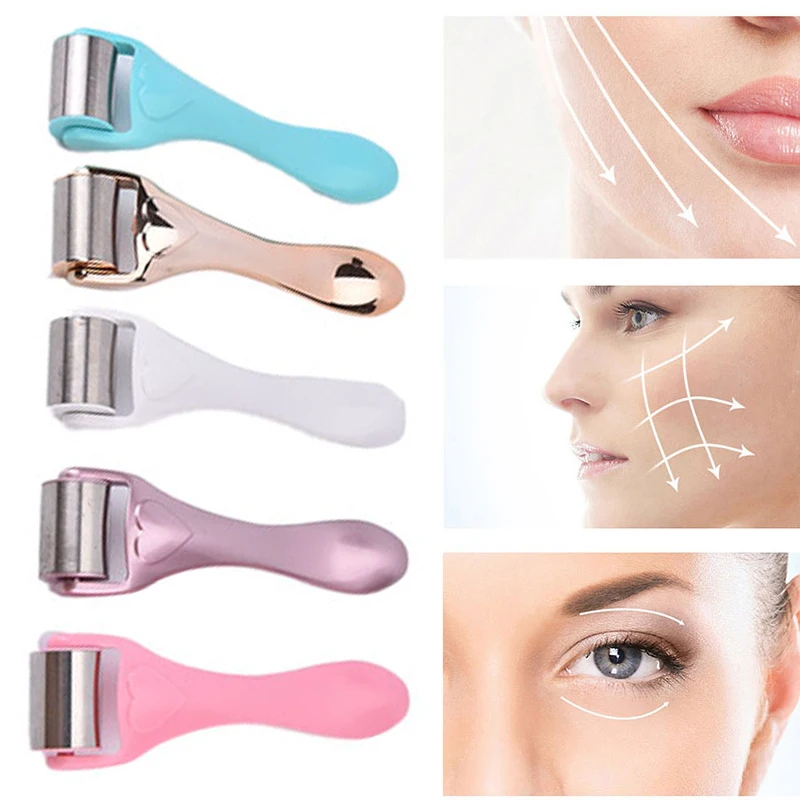 

1PCS Relieve Face Eye Facial Roller Skin Care Tool Stainless Steel Ice Roller Massage Cool Skin Care For Massage Lifting