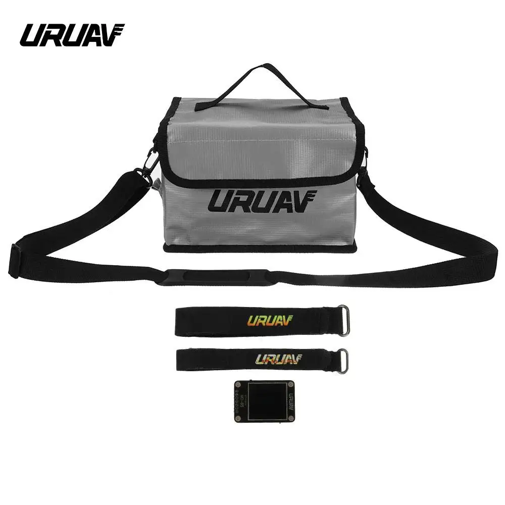 

URUAV UR28 21.6X16.5X14.5cm многофункциональная Взрывозащищенная сумка пожаробезопасная Водонепроницаемая защитная сумка Lipo для радиоуправляемых др...