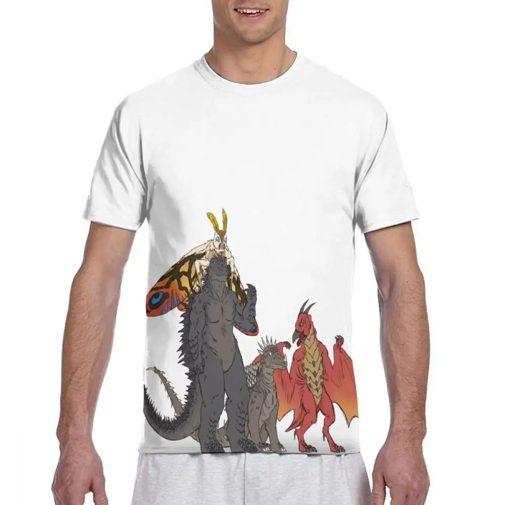 shirt 2 Г. Mr. Q пользовательские Godzilla фигурки футболки мужские Круглый вырез черные футболки Godzilla Vs King Kong одежда повседневные Модные топы - Цвет: shirt 2