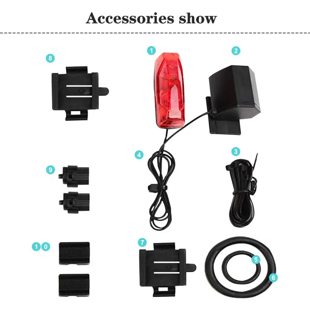 Велосипедные фонари индукционный задний фонарь Предупреждение ПА для