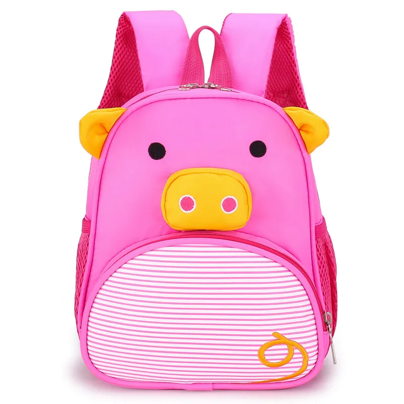 3D поросенок брендовый дизайн школьная сумка для детей рюкзаки мальчиков и
