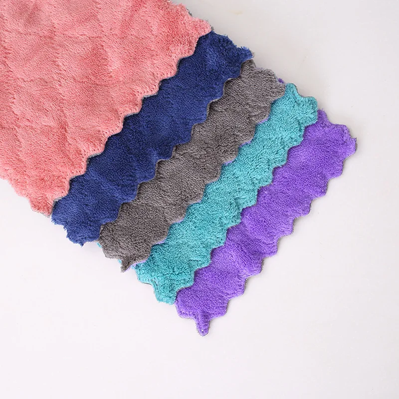 

Thicken Dishcloth The New Printing Water Absorption Wipe The Tablecloth Towel Superfine Fiber Kitchen Cleaning Towels