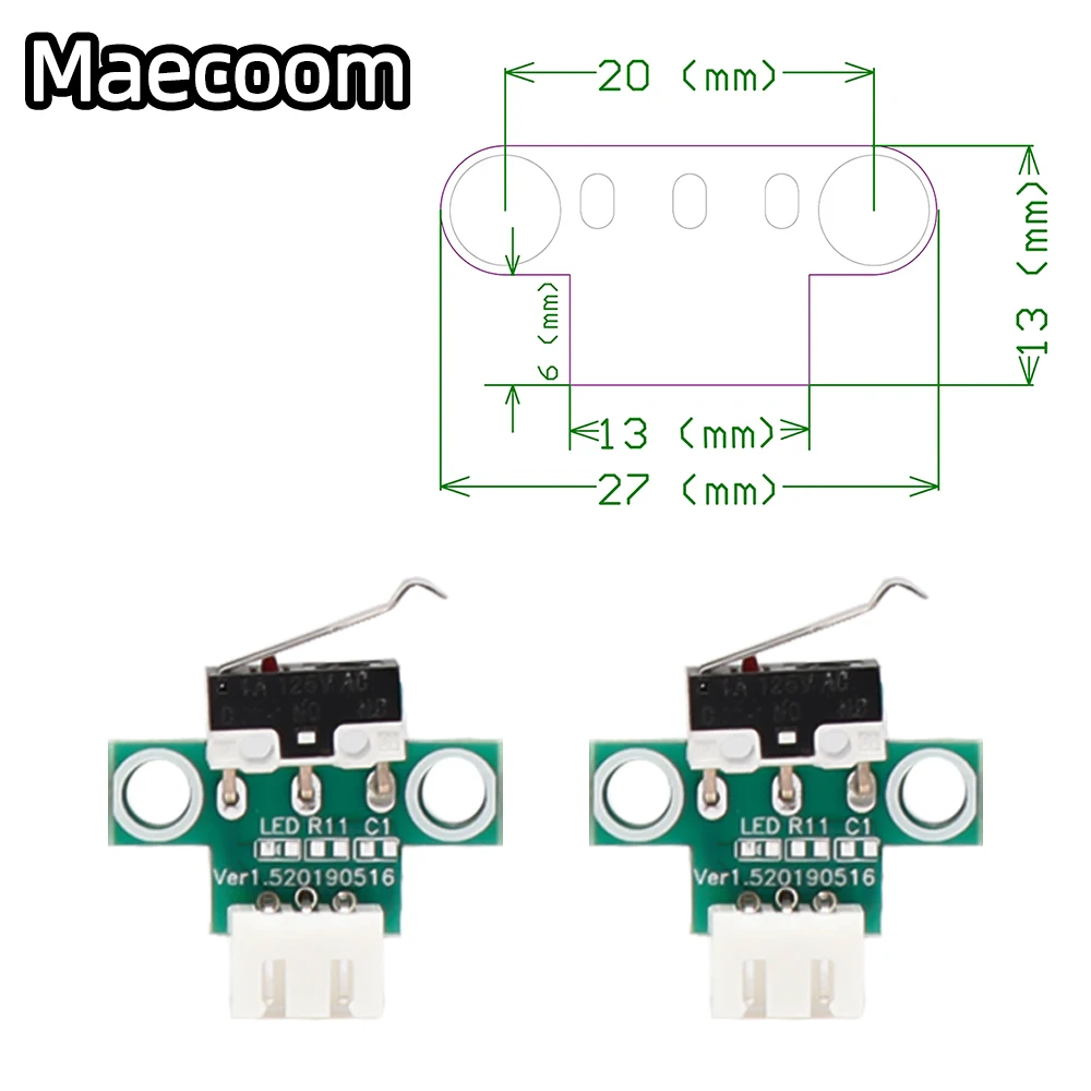 Модуль механического концевого выключателя 3D принтера горизонтального типа с