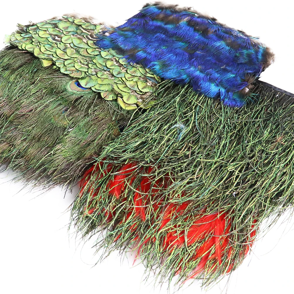 

1Yards Beautiful Natural Pheasant Feather Trim Fringe 5-8cm for DIY Crafts Fringes to Sew Ribbon Handcrafts Decoration