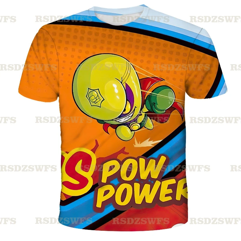 

Superzings Funny Cartoon T Shirt Kids Kawaii Super Zings bluey T-shirt Kids Cute Anime Tshirt Children Top Tees Boys Girls