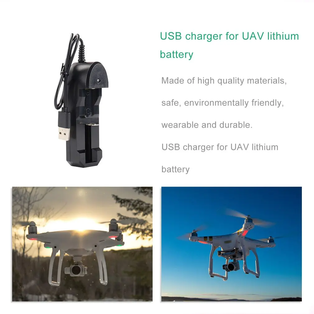 

18650 Charger Single Double 4 Slot 3.7v Battery Charger Multifunction Charge Universal Flashlight Charger Standard Battery USB