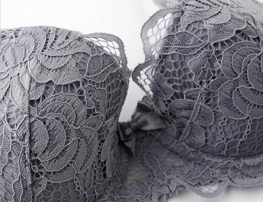 Комплект женского кружевного нижнего белья с чашками пуш ап|Комплекты белья| |