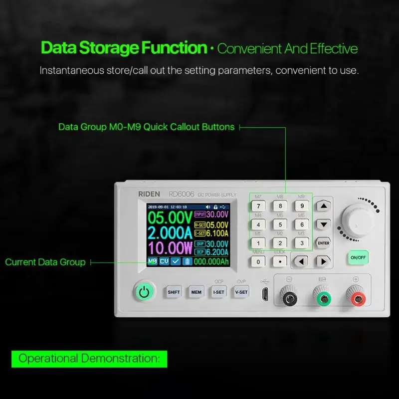 USB WiFi DC-DC S06A RD6006 RD6006W напряжение тока понижающий модуль питания понижающий вольтметр