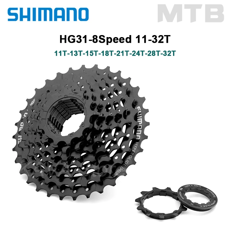 Shimano 8 Speed Cassette CS-HG31-8 32T 34T Mountain Bike Flywheel 8V K7 MTB Freewheel for M310 | Спорт и развлечения